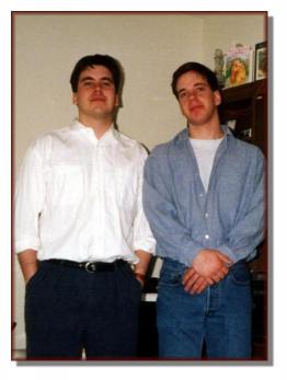 Rod Jr. (left) and Andy on Mike's First Communion (1995)